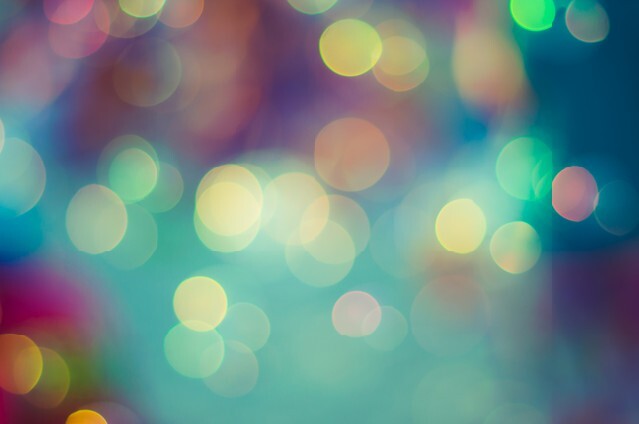 Colorful circles of light abstract background